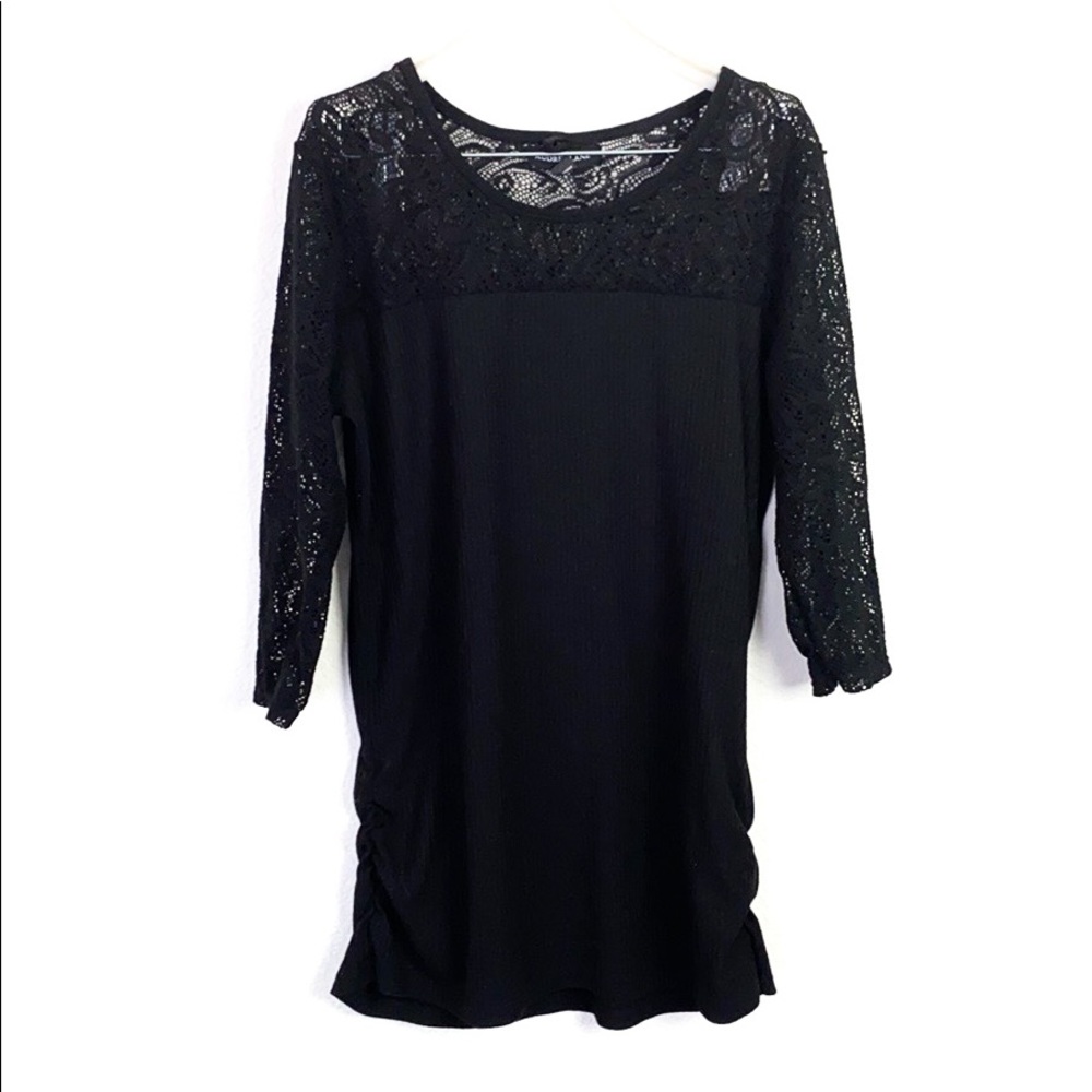 Audrey Lane black Lace Long sleeve Blouse